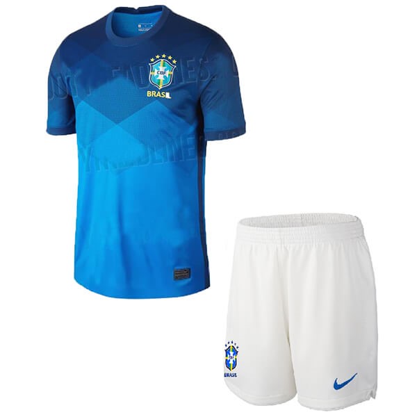 Camiseta Brasil Niño 2nd 2020 Azul